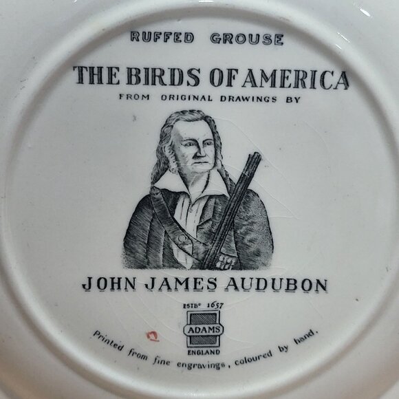 VTG Adams England Audubon Birds of America Ruffed Grouse Decorative Plate - Picture 6 of 11